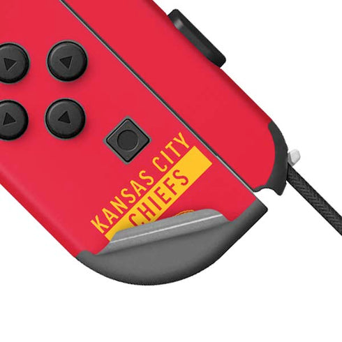 NFL Kansas City Chiefs Red Performance Series Nintendo Joy-Con (L/R) Controller Skin