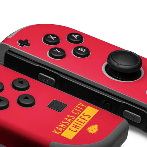 NFL Kansas City Chiefs Red Performance Series Nintendo Joy-Con (L/R) Controller Skin
