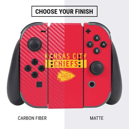 NFL Kansas City Chiefs Red Performance Series Nintendo Switch Bundle Skin