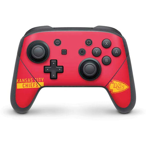 NFL Kansas City Chiefs Red Performance Series Nintendo Switch Pro Controller Skin