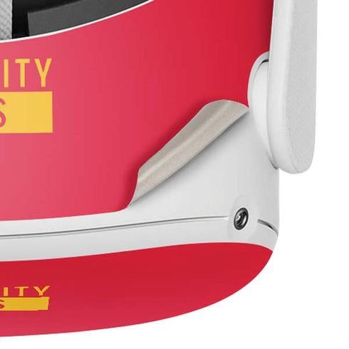 NFL Kansas City Chiefs Red Performance Series Oculus Quest 2 Skin