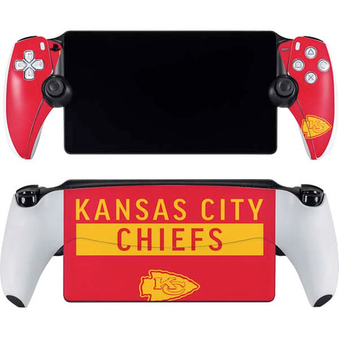 NFL Kansas City Chiefs Red Performance Series PlayStation Portal Remote Player Skin