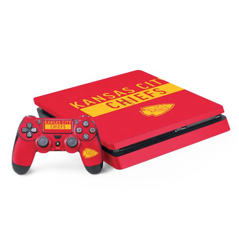 NFL Kansas City Chiefs Red Performance Series PS4 Slim Bundle Skin