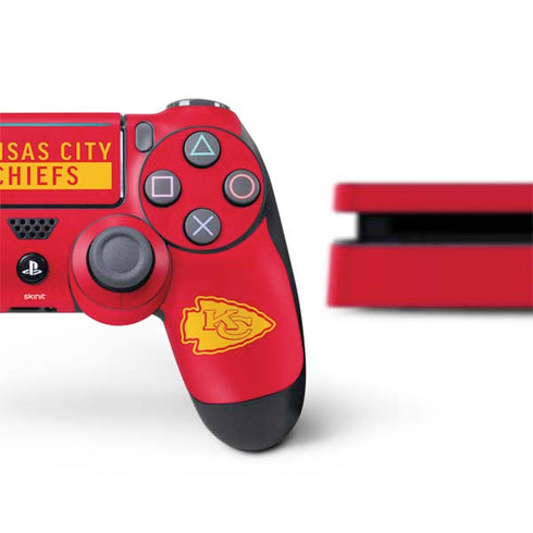 NFL Kansas City Chiefs Red Performance Series PS4 Slim Bundle Skin