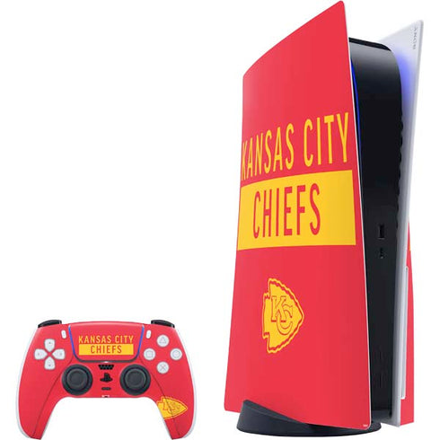 NFL Kansas City Chiefs Red Performance Series PS5 Bundle Skin