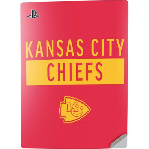 NFL Kansas City Chiefs Red Performance Series PS5 Digital Edition Console Skin