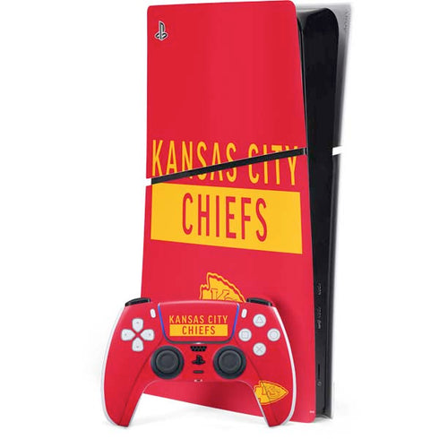 NFL Kansas City Chiefs Red Performance Series PS5 Slim Digital Edition Console Skin