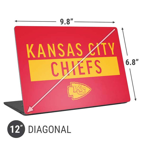 NFL Kansas City Chiefs Red Performance Series Universal Laptop 12in (9.8 x 6.8in) Skin