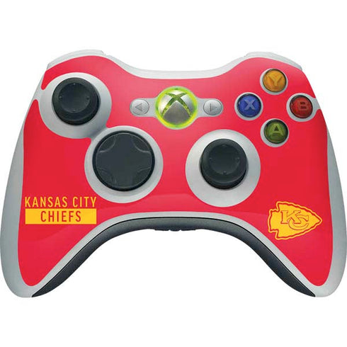 NFL Kansas City Chiefs Red Performance Series Xbox 360 Wireless Controller Skin