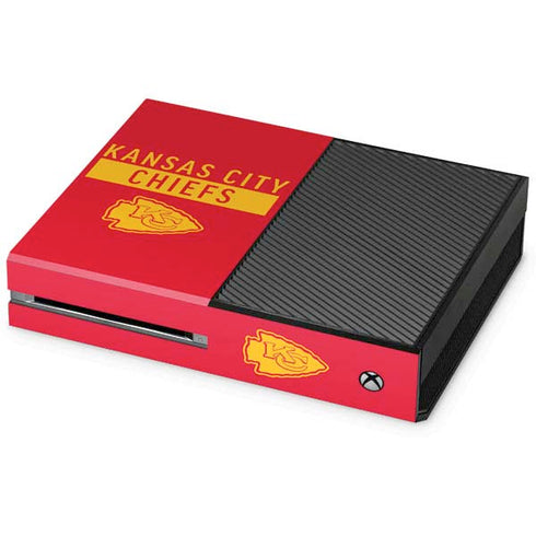 NFL Kansas City Chiefs Red Performance Series Xbox One Console Skin