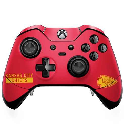 NFL Kansas City Chiefs Red Performance Series Xbox One Elite Controller Skin