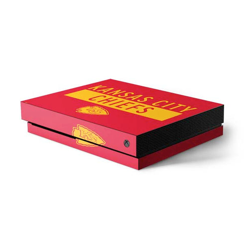 NFL Kansas City Chiefs Red Performance Series Xbox One X Console Skin