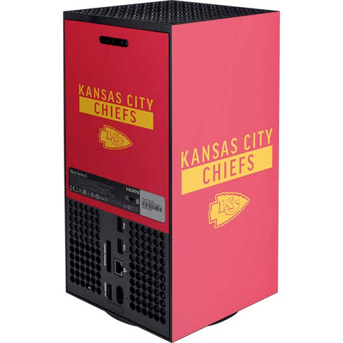 NFL Kansas City Chiefs Red Performance Series Xbox Series X Console Skin