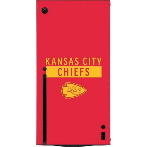NFL Kansas City Chiefs Red Performance Series Xbox Series X Console Skin