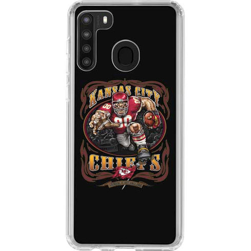 Liquid Blue NFL Kansas City Chiefs Running Back Galaxy A21 Clear Case