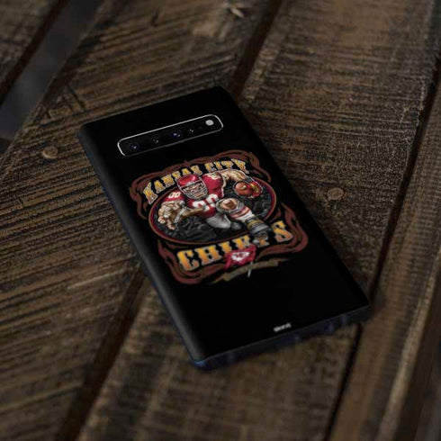 Liquid Blue NFL Kansas City Chiefs Running Back Galaxy S10 Skin