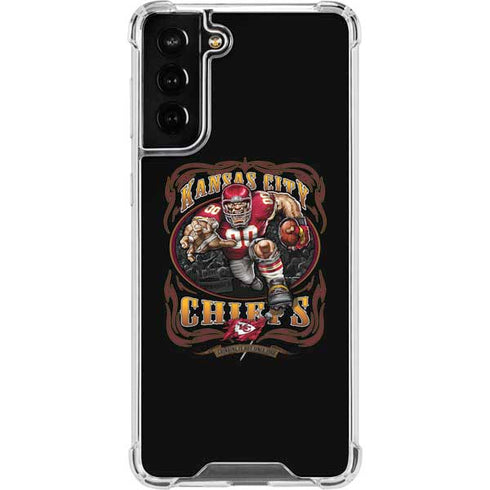 Liquid Blue NFL Kansas City Chiefs Running Back Galaxy S21 FE Clear Case