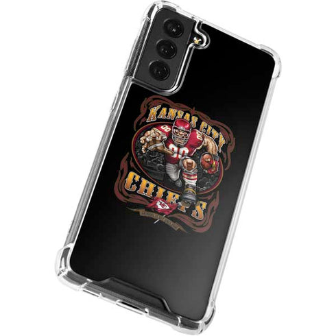 Liquid Blue NFL Kansas City Chiefs Running Back Galaxy S21 FE Clear Case