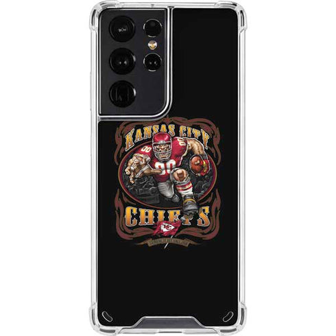 Liquid Blue NFL Kansas City Chiefs Running Back Galaxy S21 Ultra 5G Clear Case