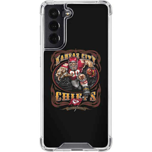 Liquid Blue NFL Kansas City Chiefs Running Back Galaxy S22 Clear Case