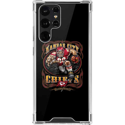 Liquid Blue NFL Kansas City Chiefs Running Back Galaxy S22 Ultra Clear Case