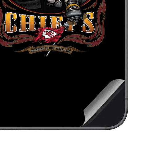Liquid Blue NFL Kansas City Chiefs Running Back Galaxy S23 FE Skin