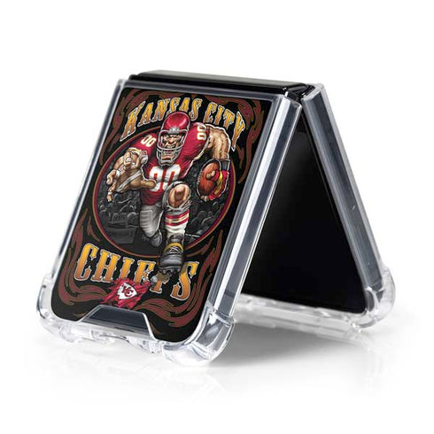 Liquid Blue NFL Kansas City Chiefs Running Back Galaxy Z Flip5 5G Clear Case