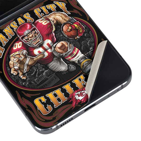 Liquid Blue NFL Kansas City Chiefs Running Back Galaxy Z Flip5 5G Skin