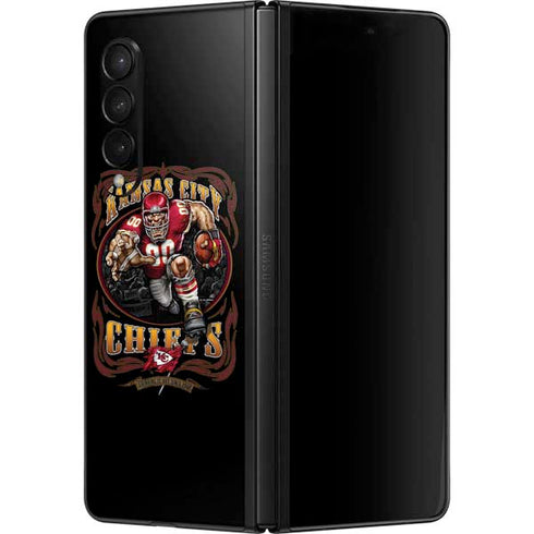 Liquid Blue NFL Kansas City Chiefs Running Back Galaxy Z Fold3 5G Skin