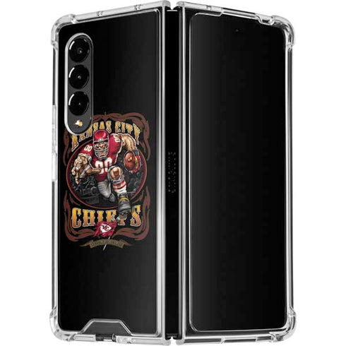 Liquid Blue NFL Kansas City Chiefs Running Back Galaxy Z Fold4 5G Clear Case