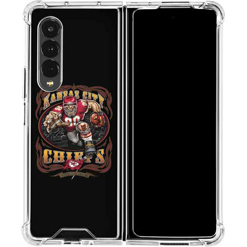 Liquid Blue NFL Kansas City Chiefs Running Back Galaxy Z Fold4 5G Clear Case