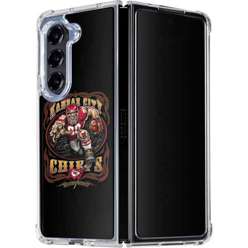 Liquid Blue NFL Kansas City Chiefs Running Back Galaxy Z Fold5 5G Clear Case