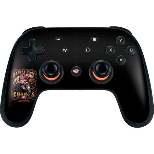 Liquid Blue NFL Kansas City Chiefs Running Back Google Stadia Controller Skin