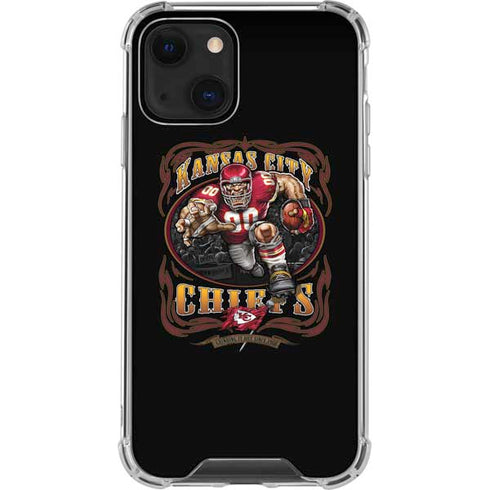 Liquid Blue NFL Kansas City Chiefs Running Back iPhone 14 Clear Case