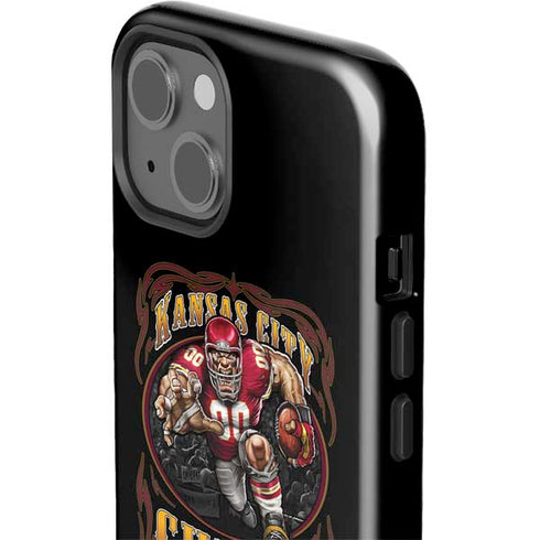 Liquid Blue NFL Kansas City Chiefs Running Back iPhone 15 Impact Case