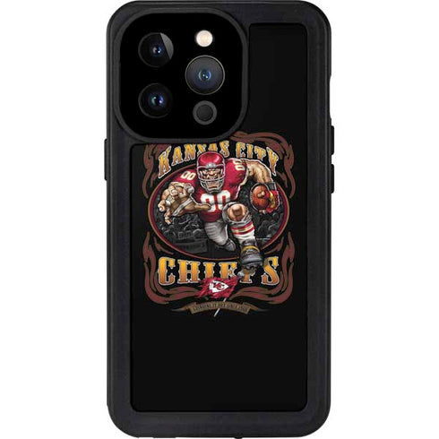 Liquid Blue NFL Kansas City Chiefs Running Back iPhone 14 Pro Waterproof Case