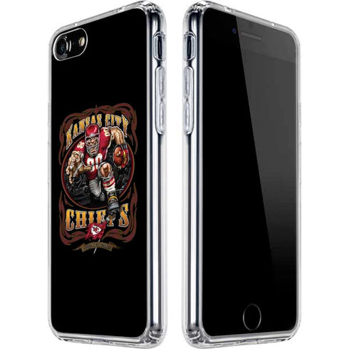 Liquid Blue NFL Kansas City Chiefs Running Back iPhone SE (2nd & 3rd Gen) Clear Case