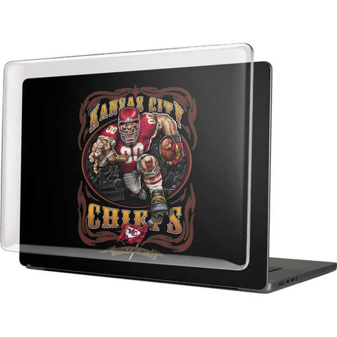 Liquid Blue NFL Kansas City Chiefs Running Back MacBook Pro 16in (2021-25) Case plus Skin