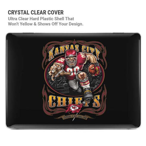 Liquid Blue NFL Kansas City Chiefs Running Back MacBook Pro 16in (2021-25) Case plus Skin