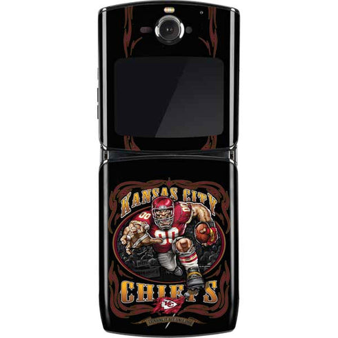 Liquid Blue NFL Kansas City Chiefs Running Back Motorola RAZR Skin