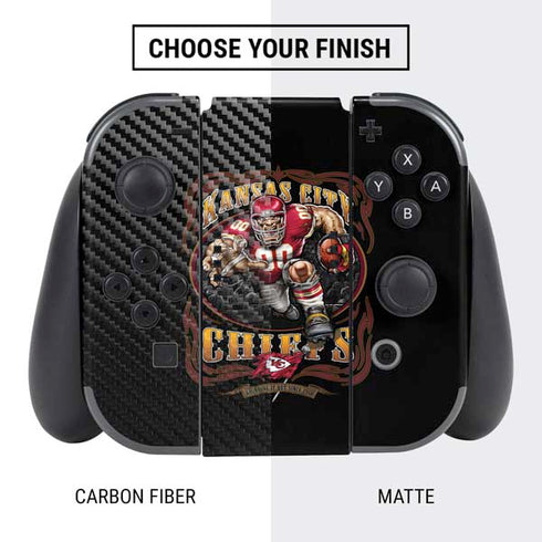 Liquid Blue NFL Kansas City Chiefs Running Back Nintendo Switch Bundle Skin