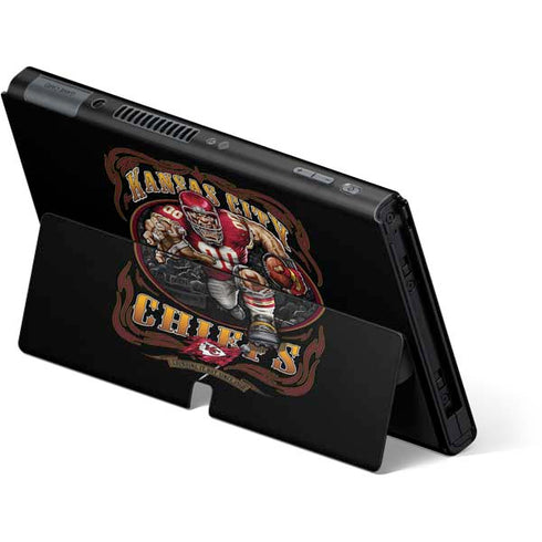 Liquid Blue NFL Kansas City Chiefs Running Back Nintendo Switch OLED (2021) Skin