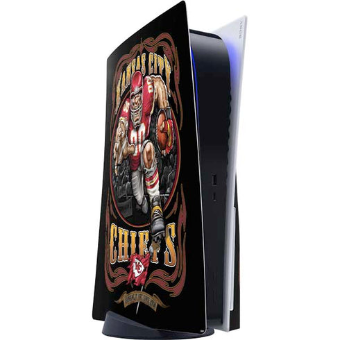 Liquid Blue NFL Kansas City Chiefs Running Back PS5 Console Skin
