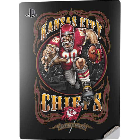 Liquid Blue NFL Kansas City Chiefs Running Back PS5 Digital Edition Console Skin
