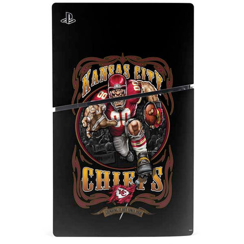 Liquid Blue NFL Kansas City Chiefs Running Back PS5 Slim Digital Edition Bundle Skin
