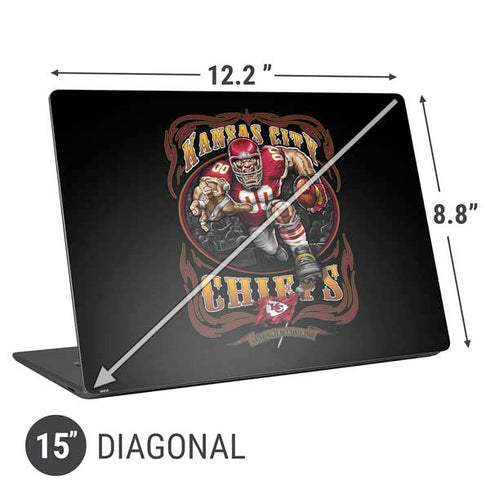 Liquid Blue NFL Kansas City Chiefs Running Back Universal Laptop 15in (12.2 x 8.8in) Skin