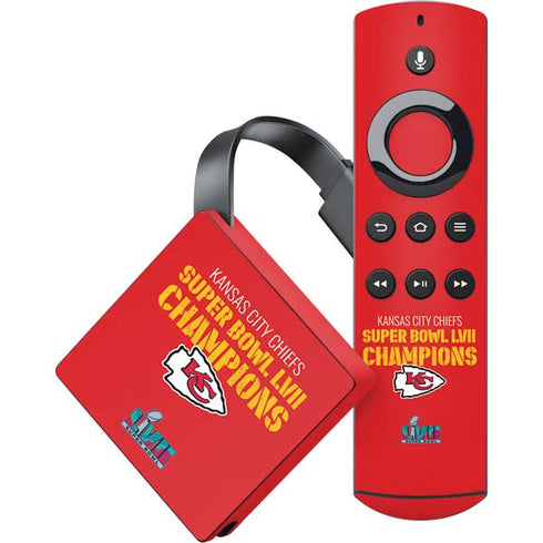 NFL Kansas City Chiefs Super Bowl LVII Champions Amazon Fire TV Skin