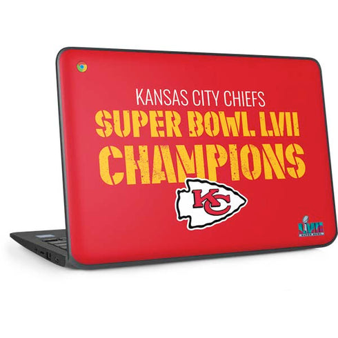 NFL Kansas City Chiefs Super Bowl LVII Champions HP Chromebook Skin