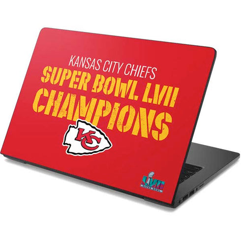 NFL Kansas City Chiefs Super Bowl LVII Champions Dell Chromebook Skin