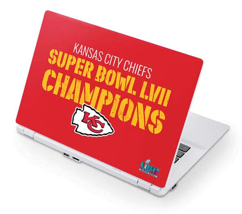 NFL Kansas City Chiefs Super Bowl LVII Champions Acer Chromebook Skin